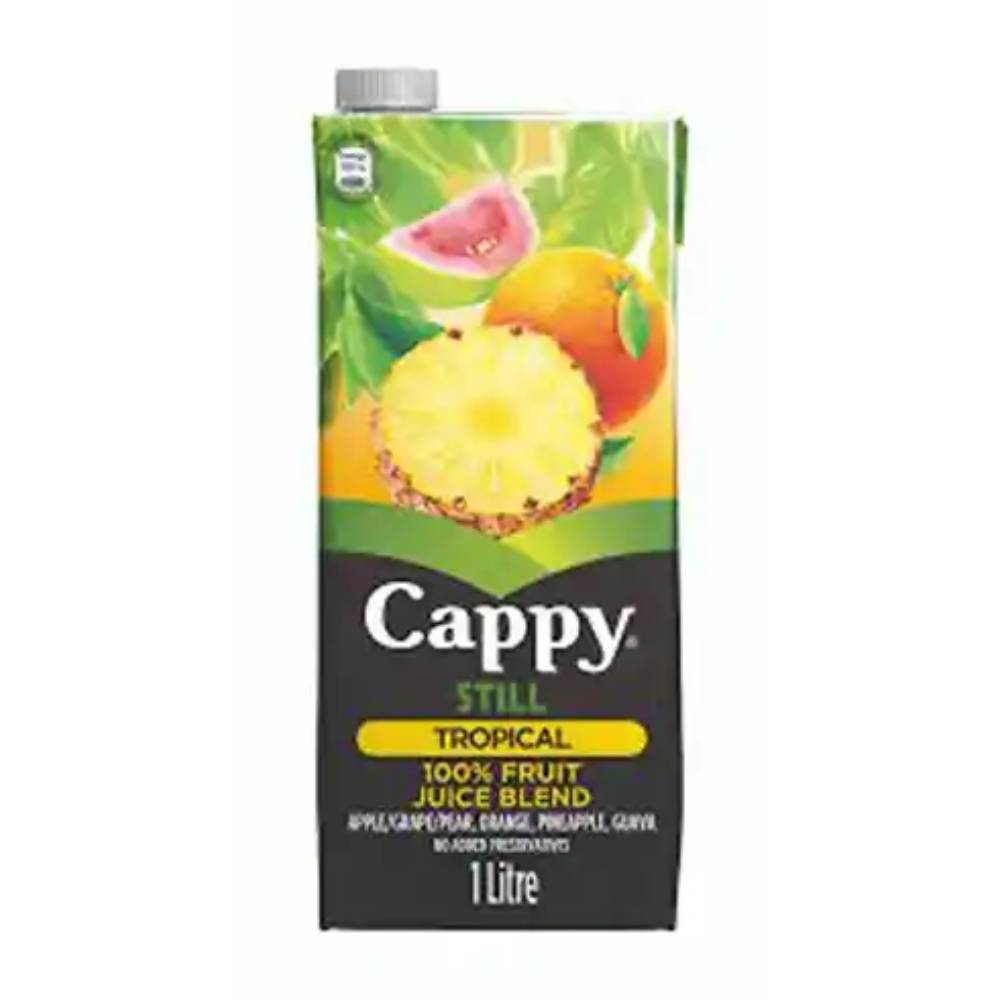 Cappy Tropical 1L Still 100% Juice Tetra Box