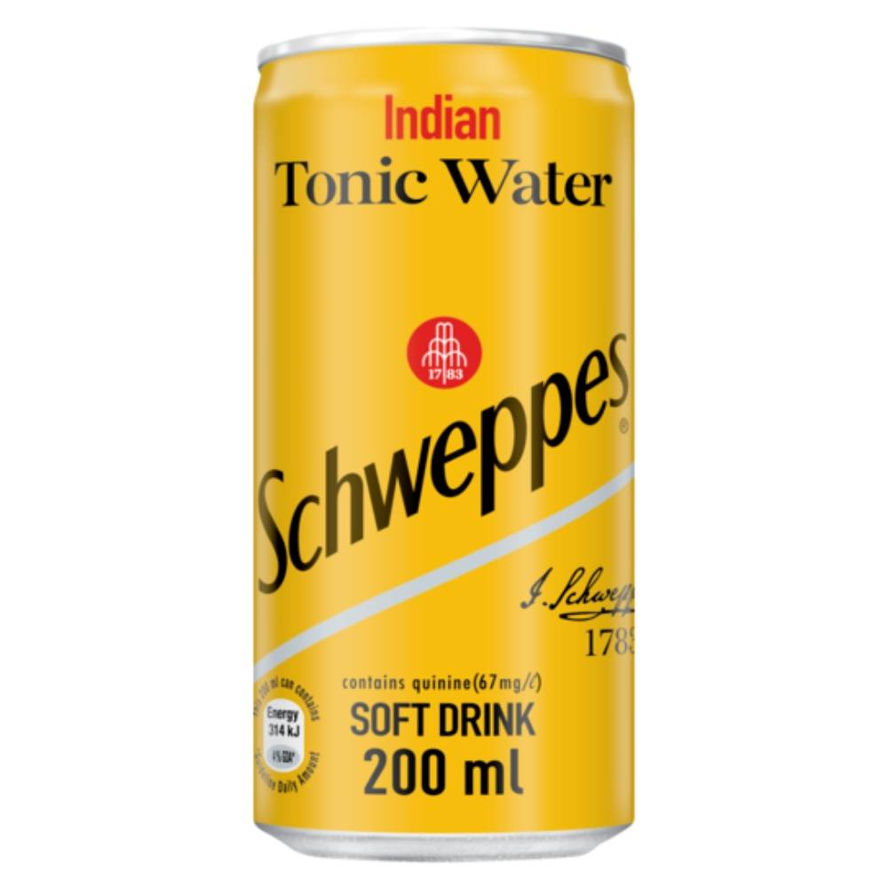 Schweppes Indian Tonic Water 200ml Cans
