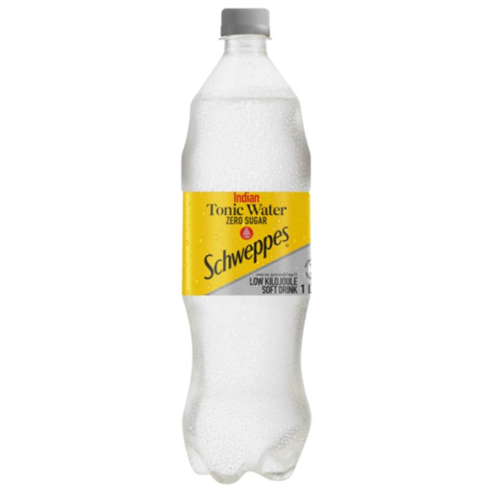 Schweppes Indian Tonic Water No Sugar 1L PET Bottles