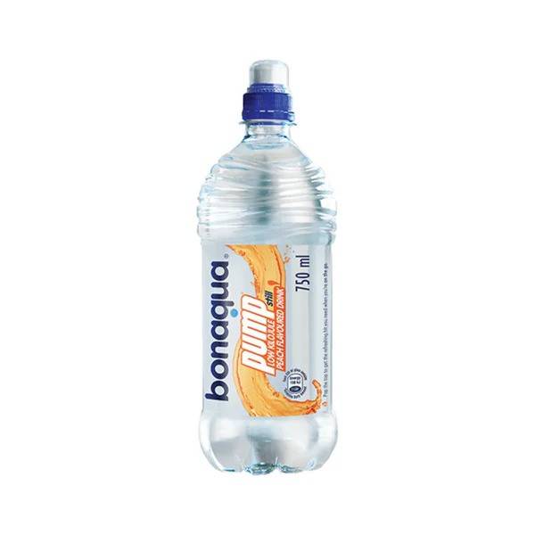 Bonaqua Pump Peach Flavored Still Water 750ml Bottles