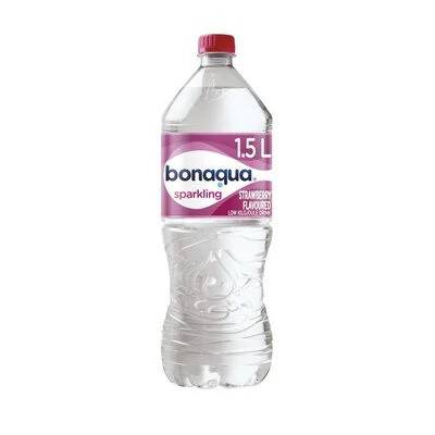 Bonaqua Strawberry Flavored Sparkling Water 1.5L Bottles