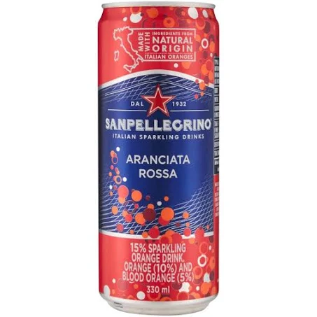 Sanpellegrino Aranciata Rossa 330ml Cans