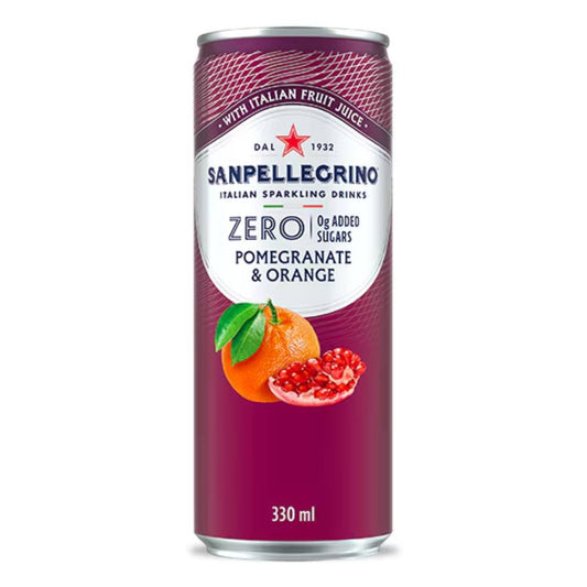 Sanpellegrino Pomegranate & Orange No Sugar 330ml Cans