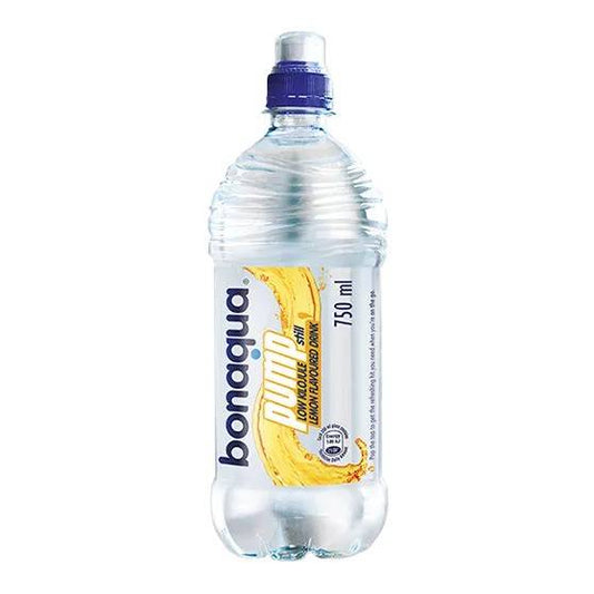 Bonaqua Pump Lemon Flavored Still Water 750ml Bottles