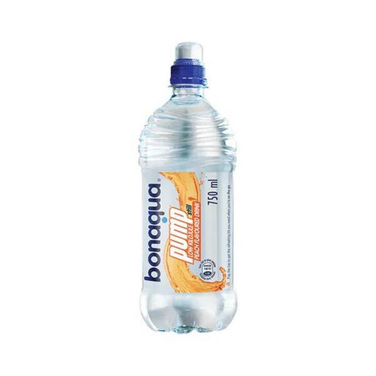 Bonaqua Pump Peach Flavored Still Water 750ml Bottles