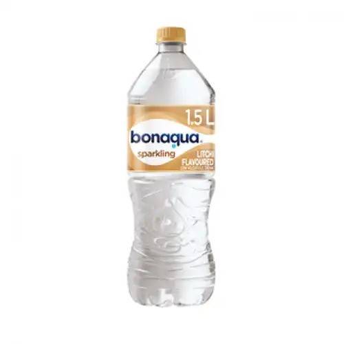 Bonaqua Litchi Sparkling Water 1.5L PET Bottles