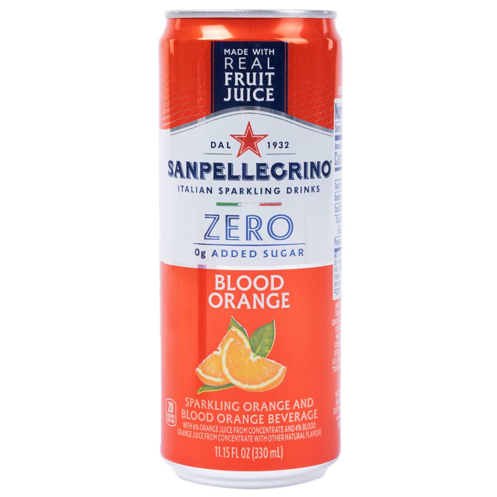 Sanpellegrino Blood Orange No Sugar 330ml Cans