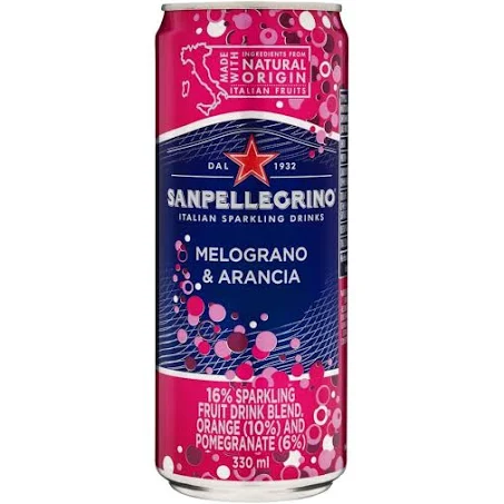 Sanpellegrino Melograno & Arancia 330ml Cans
